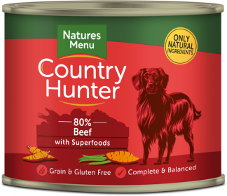 Country Hunter Cans Beef With Superfoods 6 x 600g Pack
