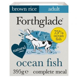 Ocean fish with brown rice & vegetables natural wet dog food (395g)