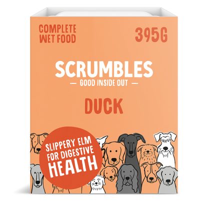 Scrumbles Complete Grain Free Wet Dog Food Duck 7x395g