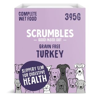 Scrumbles Complete Grain Free Wet Dog Food Turkey 7x395g